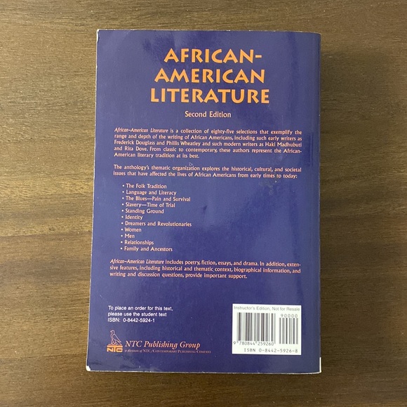 African-American Literature: An Anthology, 2nd Edition by Demetrice A. Worley - Picture 9 of 11
